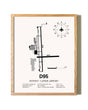 Dupont / Lapeer Airport framed print in natural wood frame