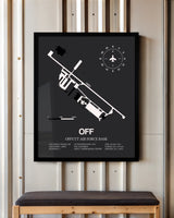 Frame color options for Offutt Air Force Base Wall Art