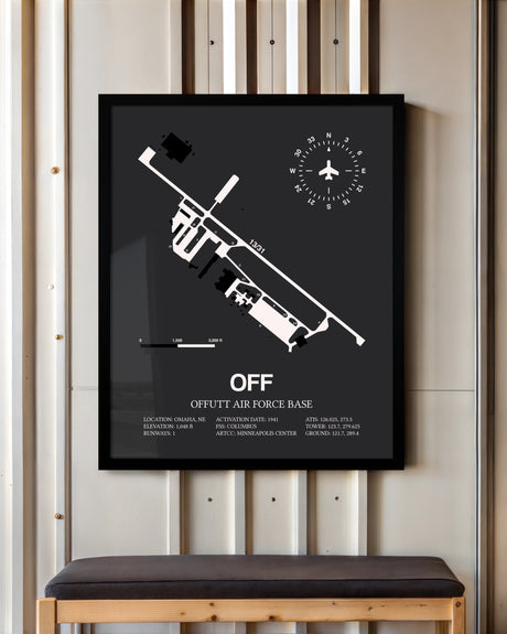 Frame color options for Offutt Air Force Base Wall Art