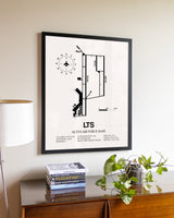 Altus Air Force Base aviation wall décor in black wood frame