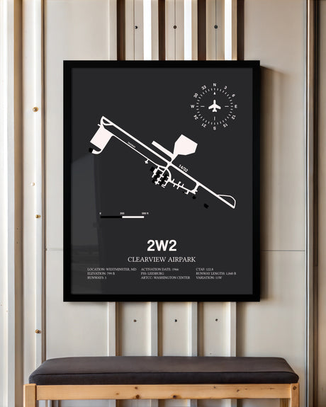 Frame color options for Clearview Airpark Wall Art