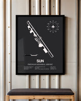 Frame color options for Friedman Memorial Airport Wall Art