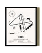 Framed Holloman Air Force Base wall art poster in black frame