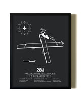 Unframed Palatka Municipal Airport / Lt. Kay Larkin Field map print poster