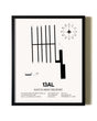 Framed Hatch Army Heliport wall art poster in black frame