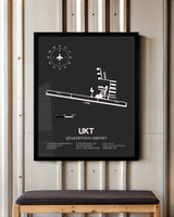 Frame color options for Quakertown Airport Wall Art