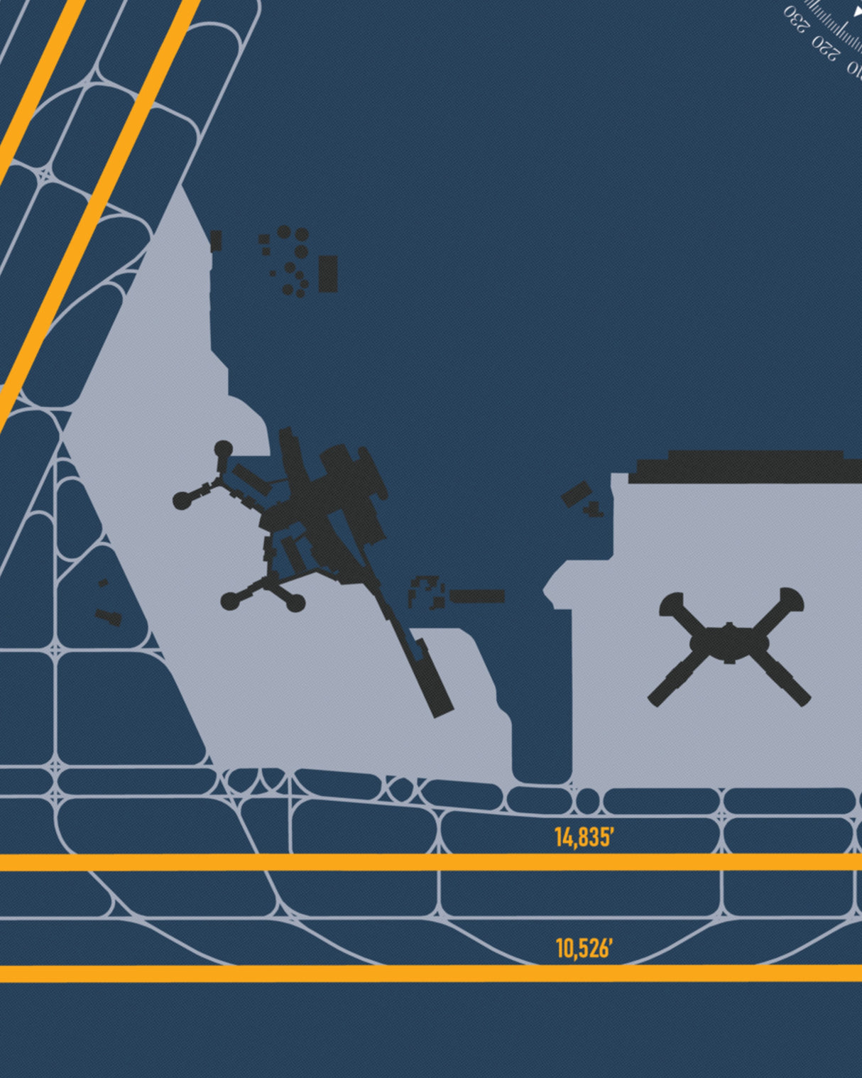 Closeup View of Harry Reid International Airport poster