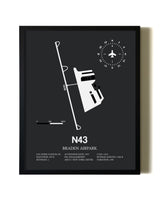 Unframed Braden Airpark map print poster