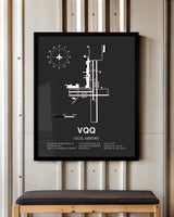 Frame color options for Cecil Airport Wall Art
