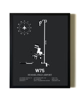 Unframed Hummel Field Airport map print poster