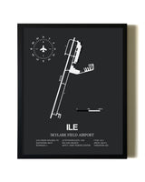 Unframed Skylark Field Airport map print poster