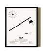 Framed Pilot Station Airport wall art poster in black frame
