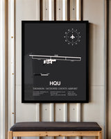 Frame color options for Thomson / McDuffie County Airport Wall Art