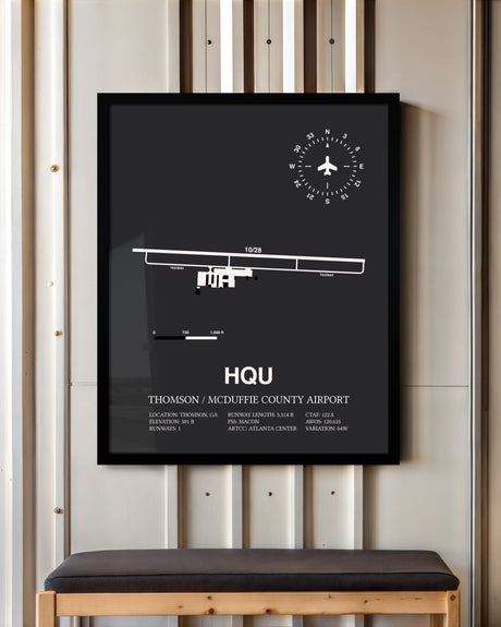 Frame color options for Thomson / McDuffie County Airport Wall Art