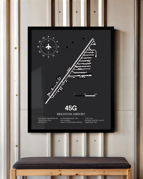 Frame color options for Brighton Airport Wall Art