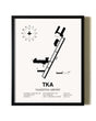Framed Talkeetna Airport wall art poster in black frame