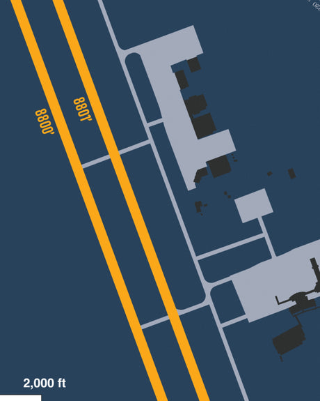 Closeup View of Northwest Arkansas National Airport poster