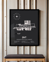 Frame color options for Phoenix Deer Valley Airport Wall Art