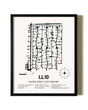 Framed Naper Aero Club Airport wall art poster in black frame