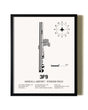 Framed Mineola Airport - Wisener Field wall art poster in black frame
