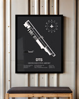 Frame color options for Destin Executive Airport Wall Art