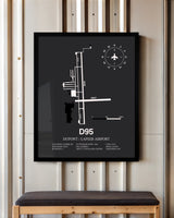 Frame color options for Dupont / Lapeer Airport Wall Art