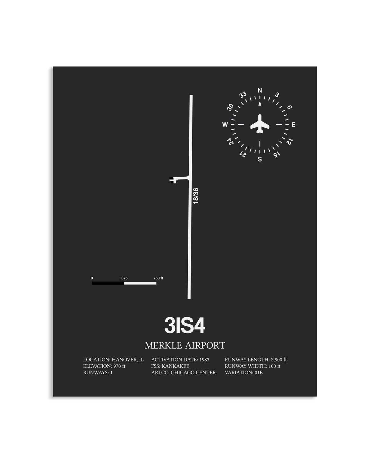 Gray Framed Merkle Airport layout wall art poster