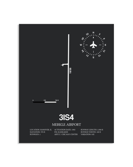 Gray Framed Merkle Airport layout wall art poster