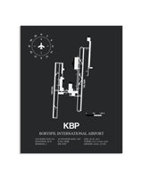 Gray Framed Boryspil International Airport layout wall art poster