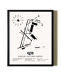 Framed Wheeler-Sack Army Airfield wall art poster in black frame