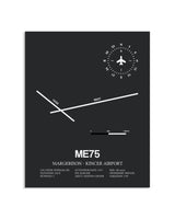Gray Framed Margerison-Kincer Airport layout wall art poster