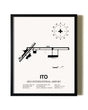 Framed Hilo International Airport wall art poster in black frame