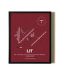 Framed Bill and Hillary Clinton National Airport/Adams Field wall art poster in black frame