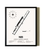 Framed Joseph Y. Resnick Airport wall art poster in black frame
