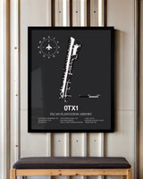 Frame color options for Pecan Plantation Airport Wall Art