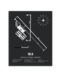 Gray Framed David Jay Perry Airport layout wall art poster
