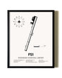 Framed Winnsboro Municipal Airport wall art poster in black frame