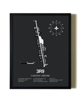 Unframed Lakeway Airpark map print poster