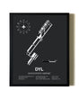 Unframed Doylestown Airport map print poster