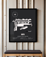 Frame color options for Merrill Field Airport Wall Art