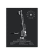 Gray Framed Ralph M. Hall / Rockwall Municipal Airport layout wall art poster