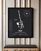 Frame color options for Redstone Army Airfield Wall Art