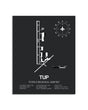 Gray Framed Tupelo Regional Airport layout wall art poster