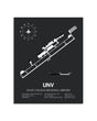 Gray Framed State College Regional Airport layout wall art poster