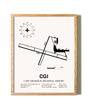 Cape Girardeau Regional Airport framed print in natural wood frame