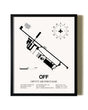 Framed Offutt Air Force Base wall art poster in black frame