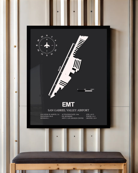 Frame color options for San Gabriel Valley Airport Wall Art