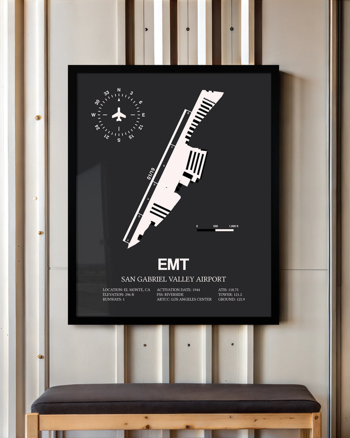 Frame color options for San Gabriel Valley Airport Wall Art