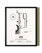 Framed Altus Air Force Base wall art poster in black frame