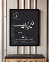 Frame color options for Duluth International Airport Wall Art